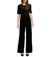 Calvin Klein Velvet Wide Leg Pant