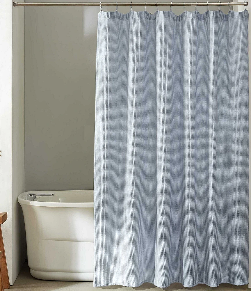 Calvin Klein Waffle Solid Textured Shower Curtain