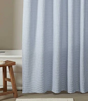 Calvin Klein Waffle Solid Textured Shower Curtain