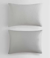 Calvin Klein Washed Texture Cotton Jacquard Duvet Cover Mini Set