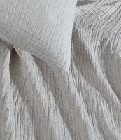 Calvin Klein Washed Texture Cotton Jacquard Duvet Cover Mini Set