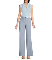 Calvin Klein Windowpane Belted Pants