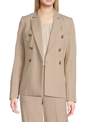 Calvin Klein Windowpane Double Breasted Jacket