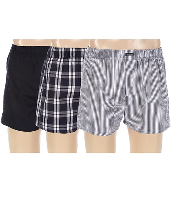 Calvin Klein Assorted Woven Boxers 3-Pack