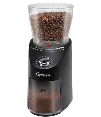 Capresso Infinity Plus Black Conical Burr Grinder