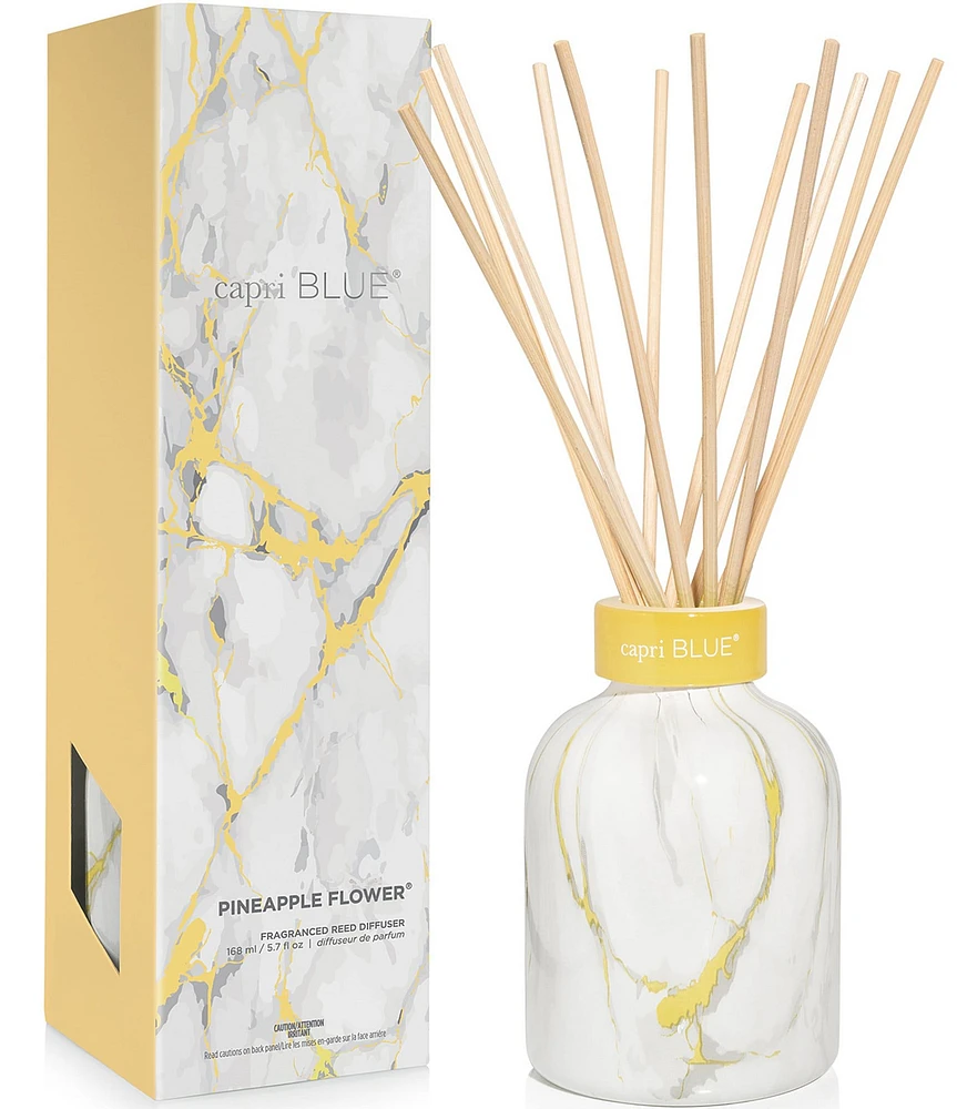 Capri Blue Pineapple Flower Modern Marble Petite Reed Diffuser, 5.7-oz.