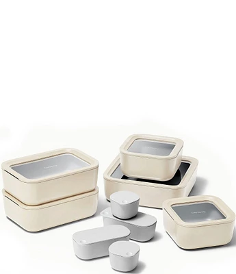 Caraway Ceramic-Coated Glass Food Storage Set