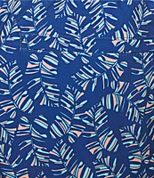 Caribbean Abstract Leaf 6#double; Swim Trunks