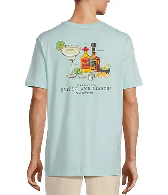 Caribbean Big & Tall Sippin N Dippin Short Sleeve Graphic T-Shirt