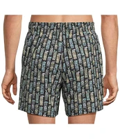 Caribbean Big & Tall Tiki Drinks 6#double; Swim Trunks