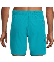 Caribbean Coastal Cargo 8#double; Inseam Solid Swim Trunks