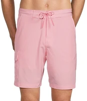 Caribbean Coastal Cargo 8#double; Inseam Solid Swim Trunks