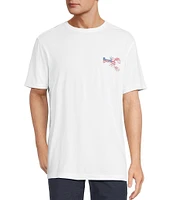 Caribbean Crustacean Flag Short Sleeve Graphic T-Shirt