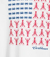 Caribbean Crustacean Flag Short Sleeve Graphic T-Shirt