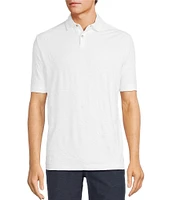 Caribbean Eyelet Embroidery Short Sleeve Woven Camp Shirt