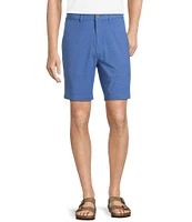 Caribbean Isle Breeze Flat Front Performance Stretch 8#double; Inseam Shorts
