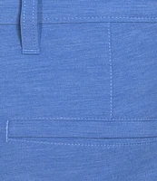 Caribbean Isle Breeze Flat Front Performance Stretch 8#double; Inseam Shorts