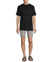 Caribbean Isle Breeze Flat Front Performance Stretch 8#double; Inseam Shorts