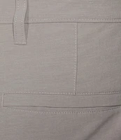 Caribbean Isle Breeze Flat Front Performance Stretch 8#double; Inseam Shorts
