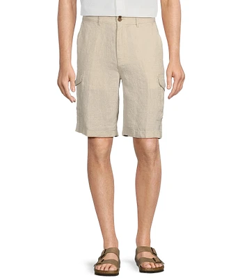 Caribbean Linen 10#double; Inseam Cargo Shorts