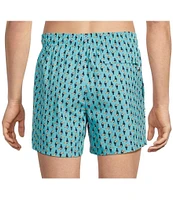 Caribbean Mini Toucan 5#double; Inseam Cabana Swim Trunks