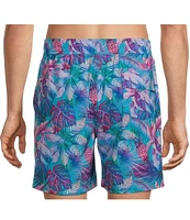 Caribbean Neon Pineapples 6#double; Swim Trunks