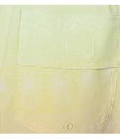 Caribbean Ombre Placed Palms 8#double; Swim Trunks
