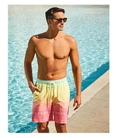 Caribbean Ombre Placed Palms 8#double; Swim Trunks
