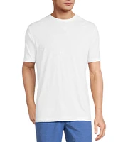 Caribbean Palm Tree Embroidery Short Sleeve T-Shirt