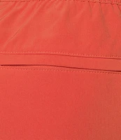 Caribbean Palmsway 6#double; Solid Swim Trunks