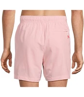 Caribbean Palmsway 6#double; Solid Swim Trunks