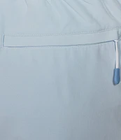 Caribbean Palmsway 6#double; Solid Swim Trunks