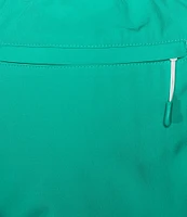 Caribbean Palmsway 6#double; Solid Swim Trunks
