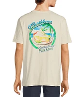Caribbean Paradise Short Sleeve Graphic T-Shirt