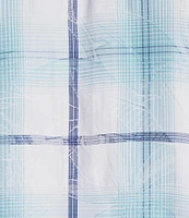 Caribbean Plaid Textured Short Sleeve Woven Shirt