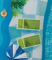 Caribbean Poolside Resort Cabana Woven Top