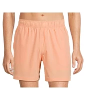 Caribbean Solid 6#double; Inseam Swim Trunks