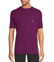 Caribbean Solid Short Sleeve Slub T-Shirt
