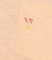 Caribbean Solid Short Sleeve Slub T-Shirt