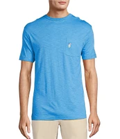 Caribbean Solid Short Sleeve Slub T-Shirt