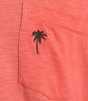 Caribbean Solid Short Sleeve Slub T-Shirt
