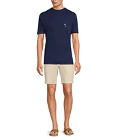 Caribbean Solid Short Sleeve Slub T-Shirt