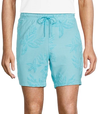 Caribbean Starfish Terry 7#double; Inseam Knit Shorts