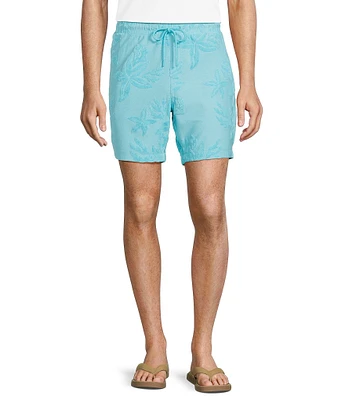 Caribbean Starfish Terry 7#double; Inseam Knit Shorts