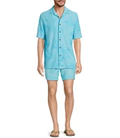 Caribbean Starfish Terry Short Sleeve Knit Shirt