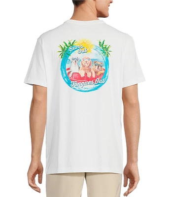 Caribbean Suns Out Short Sleeve Graphic T-Shirt