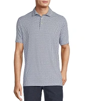 Caribbean Toucan Print Performance Stretch Short Sleeve Polo Shirt