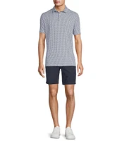 Caribbean Toucan Print Performance Stretch Short Sleeve Polo Shirt