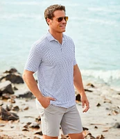 Caribbean Toucan Print Performance Stretch Short Sleeve Polo Shirt