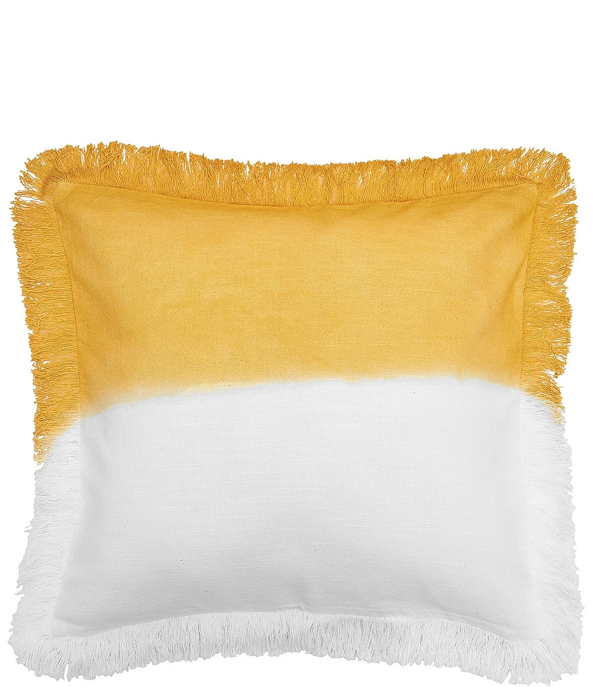 carol & frank Aster Ombre Dip Dye Two-Tone Decorative Throw Pillow